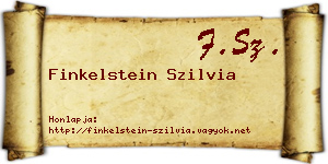 Finkelstein Szilvia névjegykártya